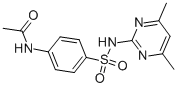 Structure of sulfamethazine-n4-acetyl