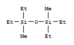 Structure of 1,1,3,3-tetraethyl-1,3-dimethyldisiloxane