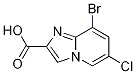 8-Bromo-6-chloroimidazo[1,2-a]pyridine-2-carboxylic acid结构式
