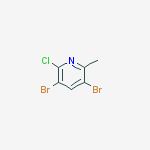 Structure of 2-Chloro-3,5-dibromo-6-methylpyridine