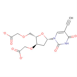 Structure of Uridine, 2'-deoxy-5-ethynyl-, 3',5'-diacetate