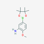 2-Methoxy-5-(4,4,5,5-Tetramethyl-1,3,2-Dioxaborolan- 2-Yl)Aniline结构式