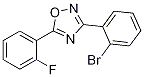 Structure of 3-(2-BroMophenyl)-5-(2-fluorophenyl)-1,2,4-oxadiazole