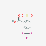 Structure of 2-methylsulfonyl-5-(trifluoromethyl)benzoic acid