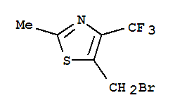 Structure of 5-(Bromomethyl)-2-methyl-4-(trifluoromethyl)-1,3-thiazole