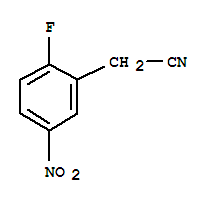 Structure of Benzeneacetonitrile,2-fluoro-5-nitro-