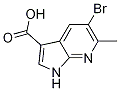 Structure of 1H-Pyrrolo[2,3-b]pyridine-3-carboxylic  acid,  5-bromo-6-methyl-
