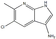 Structure of 3-AMINO-5-CHLORO-6-METHYL-7-AZAINDOLE
