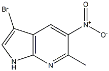 Structure of 3-Bromo-6-methyl-5-nitro-1H-pyrrolo[2,3-b]pyridine