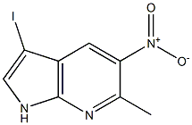 Structure of 3-IODO-6-METHYL-5-NITRO-7-AZAINDOLE