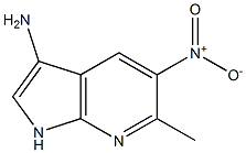 Structure of 3-AMINO-6-METHYL-5-NITRO-7-AZAINDOLE