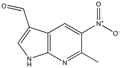 Structure of 3-FORMYL-6-METHYL-5-NITRO-7-AZAINDOLE