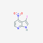 Structure of 3-Iodo-4-nitro-1H-pyrrolo[2,3-b]pyridine