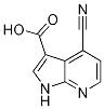 Structure of 1H-Pyrrolo[2,3-b]pyridine-3-carboxylic  acid,  4-cyano-
