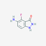 Chemical structure of 5-Amino-4-fluoro-3-hydroxy (1H)indazole