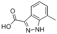 Structure of 7-METHYL-3-(1H)INDAZOLECARBOXYLIC ACID