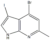 Structure of 4-BROMO-3-IODO-6-METHYL-7-AZAINDOLE