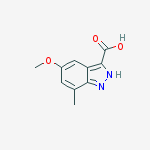 Structure of 5-methoxy-7-methyl-1h-indazole-3-carboxylic Acid