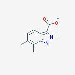 Structure of 6,7-Dimethyl-3-(1H)indazole carboxylic acid