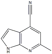 Structure of 6-Methyl-1H-pyrrolo[2,3-b]pyridine-4-carbonitrile