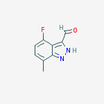 Structure of 4-fluoro-7-methyl-1h-indazole-3-carbaldehyde