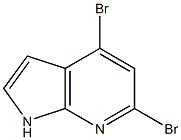 Structure of 4,6-DIBROMO-7-AZAINDOLE