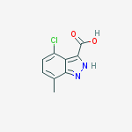Structure of 4-chloro-7-methyl-1h-indazole-3-carboxylic Acid