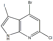 Structure of 4-Bromo-6-chloro-3-iodo-1H-pyrrolo[2,3-b]pyridine