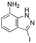 Structure of 7-Amino-3-iodo-1H-indazole