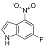 Chemical structure of 1H-Indole, 6-fluoro-4-nitro-