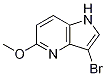 Structure of 3-BROMO-5-METHOXY-4-AZAINDOLE