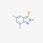 Structure of 3-bromo-5,7-dimethyl-1h-indazole