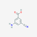 3-amino-5-cyanobenzoic Acid结构式