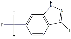 Structure of 3-IODO-6-(TRIFLUOROMETHYL) (1H)INDAZOLE