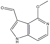 Structure of 4-methoxy-1H-Pyrrolo[3,2-c]pyridine-3-carboxaldehyde