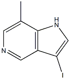 3-Iodo-7-methyl-5-azaindole结构式