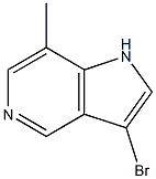 Structure of 3-BROMO-7-METHYL-5-AZAINDOLE