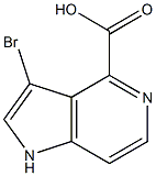 Structure of 3-BROMO-5-AZAINDOLE-4-CARBOXYLIC ACID