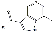 7-Methyl-1H-pyrrolo[3,2-c]pyridine-3-carboxylic acid结构式