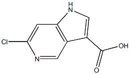 6-CHLORO-5-AZAINDOLE-3-CARBOXYLIC ACID结构式