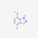 Structure of 1H-Indazole-5-carboxaldehyde, 7-methyl-