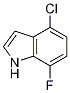 Structure of 1H-Indole, 4-chloro-7-fluoro-