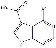 Structure of 4-BROMO-5-AZAINDOLE-3-CARBOXYLIC ACID