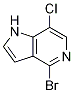 Structure of 1h-Pyrrolo[3,2-C]pyridine, 4-Bromo-7-Chloro-
