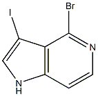 Structure of 4-BROMO-3-IODO-5-AZAINDOLE
