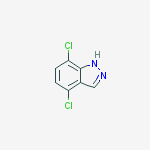 Structure of 4,7-dichloro-1H-indazole