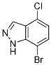 Structure of 1H-Indazole,7-broMo-4-chloro-