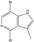 Structure of 4,7-dibromo-3-iodo-1h-pyrrolo[3,2-c]pyridine
