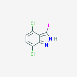 Structure of 4,7-dichloro-3-iodo-1h-indazole