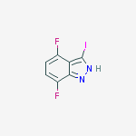 Structure of 4,7-difluoro-3-iodo-1h-indazole